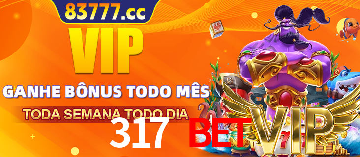 Banner promocional do 317 BET oferecendo 100% de recompensas adicionais contínuas para quem fizer o login diário (Daily sign-in), com um mascote de coelho.